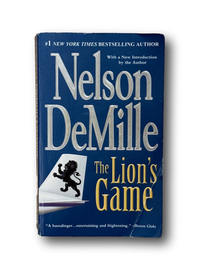 3/$12 The Lion's Game book by Nelson DeMille